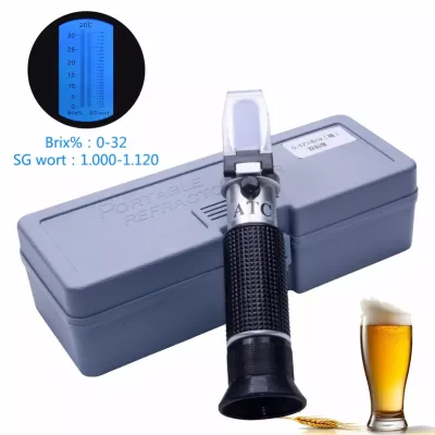 RSG-32ATC Hand Held Portable 0-32% Beer Wort Refractometer 1.000-1.300 Refractive index