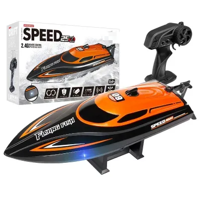 2.4G Radio Control Speed Boat 25KM/H Waterproof High Speed Racing Remote Control Ship RC Boat with Light