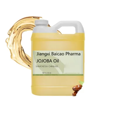 Natural Cold Pressed Jojoba Oil Cosmetic Aromatherapy Grade HALAL Certified OEM/ODM Available Bulk Packaging for Essential Oil