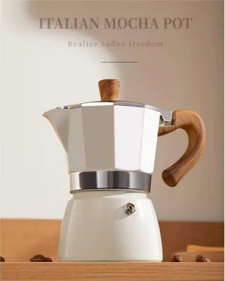 150/300ML Metal Moka Pot Household Coffee Maker Brew Coffee Set Espresso Machine