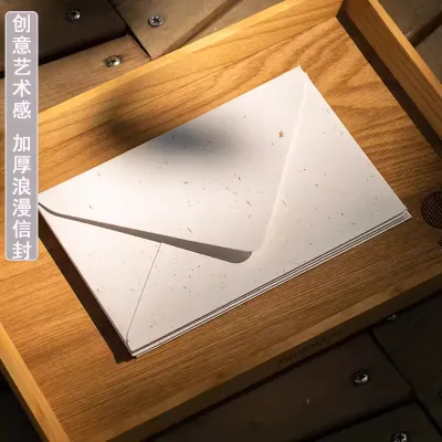 Envelope Bag Letter Paper High End Sense Retro Chinese Style Antique Style Drifting Snow Silver Sand Gold Sand Simple White