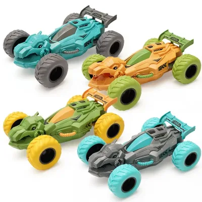 Simulation Dinosaur Monster Stunt Truck Toy 360 Degree Rotating Off Road Car for Children