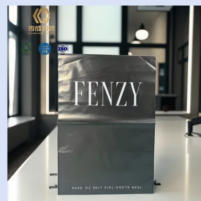 Custom Black Biodegradable Poly Bags for Clothing Book Mailer Shipping Self-Sealing Print Postage Logistics Biodegradable Mail