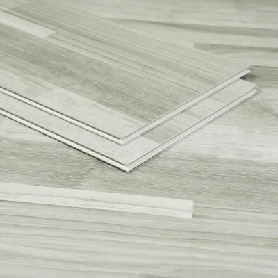 Modern SPC Vinyl Click Flooring-Eco-Friendly Waterproof Plain Surface Easy Installation for Indoor Use in Hospitals & Schools