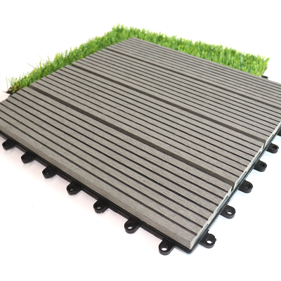 Modern Waterproof WPC Tile Pedestal Deck Tiles Plastic Decking Wooden Deck for Terraces