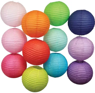 2022 Various Size Chinese Round Paper Lantern for Wedding and Festival Decorations