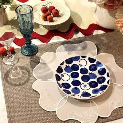 Waterproof Coating Cotton Hemp Placemats Thickened Coffee Decorative Tea Towel Table Placemat Eco-friendly Mats Custom Sizes