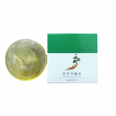 100% Natural Brightening Sophora Flavescens Soap Bath Toilet Soap Basic Cleaning Oil Control Glycerin Soap