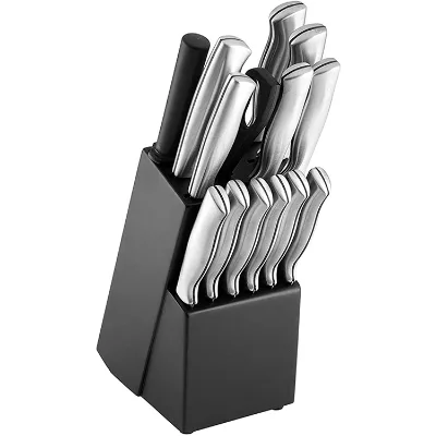 Professional Ultra Sharp Forged With Wooden Stainless Steel Knife Block Set