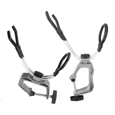 360 Degree Rotatable Adjustable Fishing Rod Racks Holders Kayak Support Pole Stand Bracket