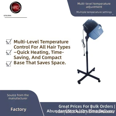 Professional Salon Heating Dryer Machine 1000W Plastic Standing Blue Black Universal Voltage Color Processor Bonnet Hot Hair
