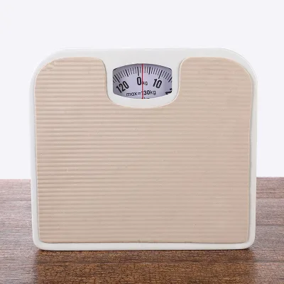 Leather Panel Style Factory OEM Plastic Surface Body Bathroom Mechanical Personal Weight Scale