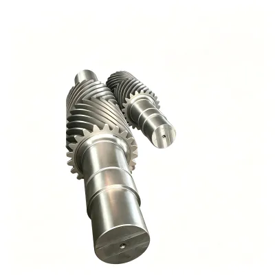 Haiyuan Custom Forged Large Double Helical Gear Herringbone Gear for Mining Oil Field Heavy Industrial Reducer Gear Shaft