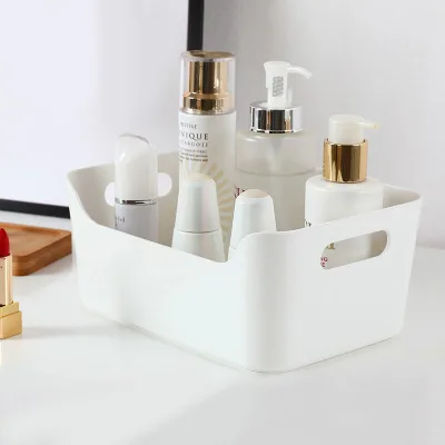 Desktop Plastic Cosmetic Storage Box Makeup Organizer for Bathroom KitchenMiscellaneous Storage Box New Title Makeup Organizer