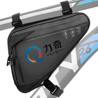 Waterproof Bicycle Frame Leather  Bag  with Triangle Upper Tube for Riding Bicycle