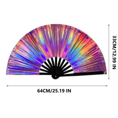 Glossy Custom 33cm Clack Fan Art Exhibition Installation Creative Display Visual Art Fans