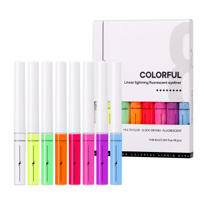 Fluorescent Eyeliner Neon Eyeliner Quick-Drying Water-Soluble Color Luminous Uv Eyeliner