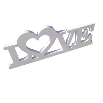 MDF Handmade Crafts Wooden Carving Letters Alphabet for Valentine's Day Gifts