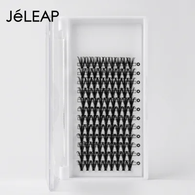 Wholesale Hot Style 100% Vegan extra Fluffy 20D 40D Heat Bonded Segments Eye Lash Custom Eyelashes Diy Cluster Lashes d Curl