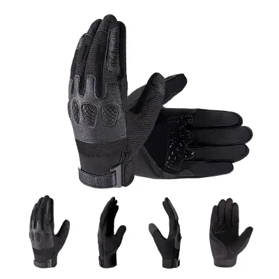 Full Finger Shock Cushion Training Adjustable Wrist Strap Anti-Slip Palm Gloves for Outdoor Sports Protection