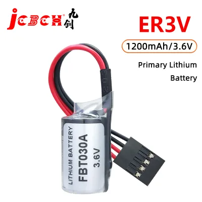 JCBCH ER3V Li-SOCl2 Battery 3.6V FBT030A Is Suitable for Fuji PLC Servo Touch Screen NB2 F70S Programming Controller