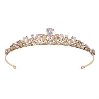 Korean Bridal Headband Luxury Zircon Small Crown Princess Birthday Wedding Show Hair Accessories