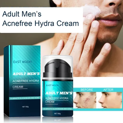 Adult Men's Acne Free Organic Aloe Vera Hydra Supple Smooth Skin Moisture Lock Deep Nourishment Vegan Hydrating Face Cream