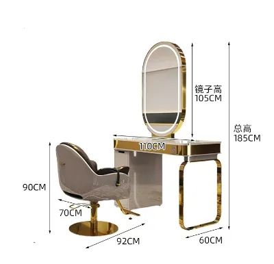 Multi-Application Glass Mirror Table Hair Salon Beauty Hotel Supermarket Kitchen School Laundry Warehouse Living Room Bathroom