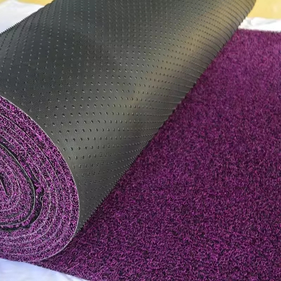 Single Mixed Color Firm Foam Nailed No Backing PVC Coil Mat Easy Laying MOQ 200Sqm for Commercial Lobby Entry Isolation Screen
