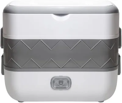 Multi Functional 2L Heating Thermal Thermos Cooking Lunch Box 304 Stainless Steel Electric Lunch Box
