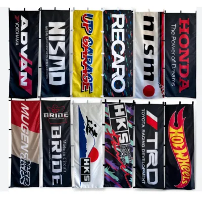 Custom 60*180cm Logo Design Nabori Banner Nobori Japanese Anime Promotional Flags Advertising