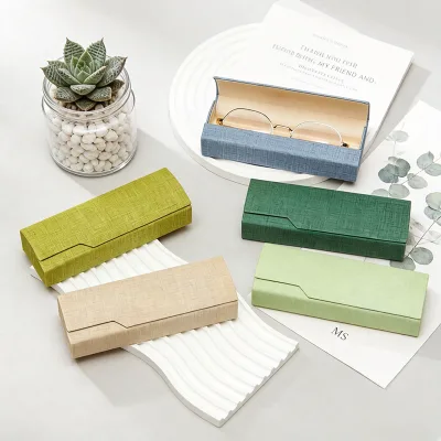Flip-top Handmade Eyeglass Case Magnetic Sunglass Storage Box Glasses Protective Case Custom Logo Spectacle Cases