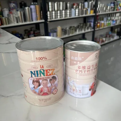 Tin Can Custom 600ml 700ml 800g Baby Milk Powder Tin Cans for Powdered Milk