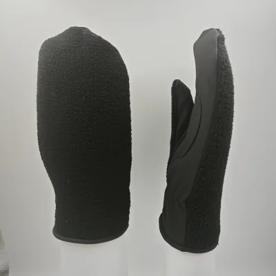 Warm Fleece Winter Anti-slip Hairy Mitten Elastane Outdoor Hiking Gloves