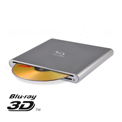 Slim Slot-in Blu-ray Combo BD-ROM: 4K UHD Playback & External Optical Drive 2-in-1 Universal for Laptops/Ultrabooks/Desktops