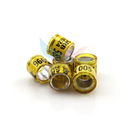 2024 Year Multicolor Pigeon Foot with Word Foot Ring High Quality Durable Bird Ring Pet Bird Marking Ring