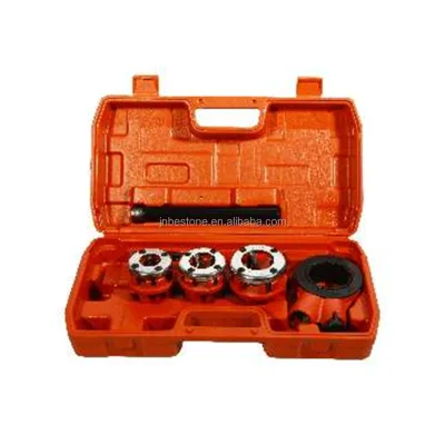 BST Manual Ratchet Pipe Threading Set BST-62 with Universal Die Heads 1/2"-1 1/4" Size Range Construction Use One Year Warranty