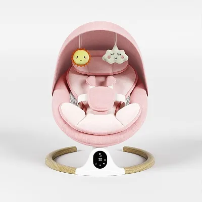 Cross-border Smart Baby Rocker Export Soothing Toy Newborn Infant Sleep-inducing Cradle Bed First-birthday Gift Play Metal Made