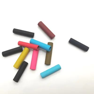 Custom Matte Metal Rubberized Swimsuit Aglets Printing logo for Hoodies