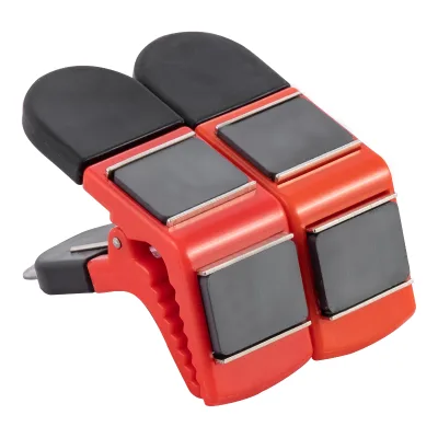 Magnetic Paint Brush Holder Clamp With Built in Paint Lid Opener Remover Built-in Metal Lifter Opens Cans Quickly