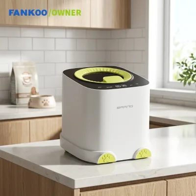 Automatic Plastic Waterproof Animal Feed Making Machine Dog Pet Food Processor Odorless Fresh Food Maker LCD Display Time