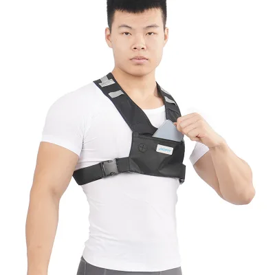 Outdoor Sports Chest Bag Running Vest Bag Waterproof Chest Bag With Reflective Strip and Headphone Jack for Running