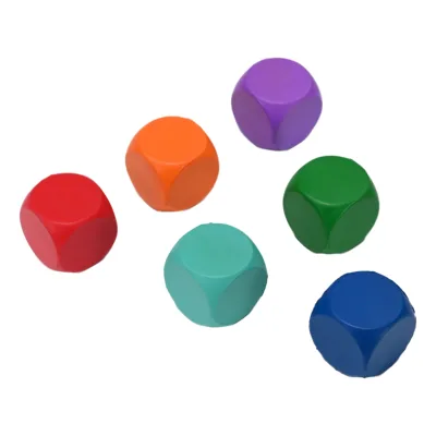 2024 Customized Dice Pu Foam Stress Relief Ball With Logo Printed