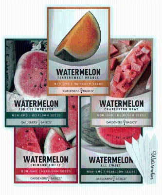 Retail Ready Watermelon Seed Assortment With Custom Pouch Packaging for Ecommerce Fruit Seeds Packet