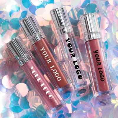 Glossy Lip Gloss Glitter Vendor Wholesale Bulk clear Acrylic Lipgloss Tube Makeup High Shine Quality Lip Gloss Waterproof