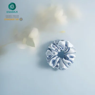 Wholesale Customized Printed Different Size Girls 6a Mulberry Big Silk Scrunchie