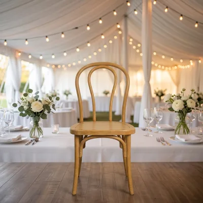 Wholesale Wood Grain PP Kids Thonet Chair Resin Stackable Children Chair for Outdoor Wedding Kids Party Event Rental
