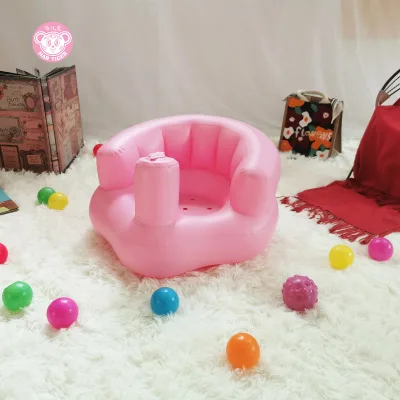 Folding PVC Inflatable BB Chair for 3-36 Months Babies-Hotel Bathroom Dining Outdoor & Living Room Use