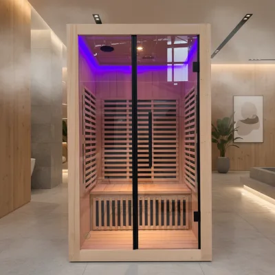 Dry Sauna Rooms by Sauna Room Featuring Adjustable Temperature Controls and Natural Pine Wood for Ultimate Detox