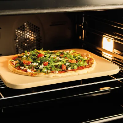Original Cooking BBQ Double Use Ceramic Pizza Board & Stone for Home and Professional Use Eco-Friendly and Sustainable